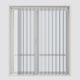 Stripe Ash Grey Day & Night Vertical Sheer 40cm