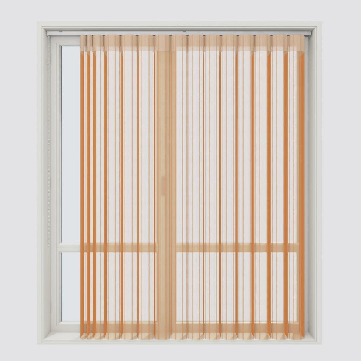 Stripe Apricot Tan Day & Night Vertical Sheer 40cm