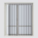Stripe Volcanic Ash Day & Night Vertical Sheer 40cm