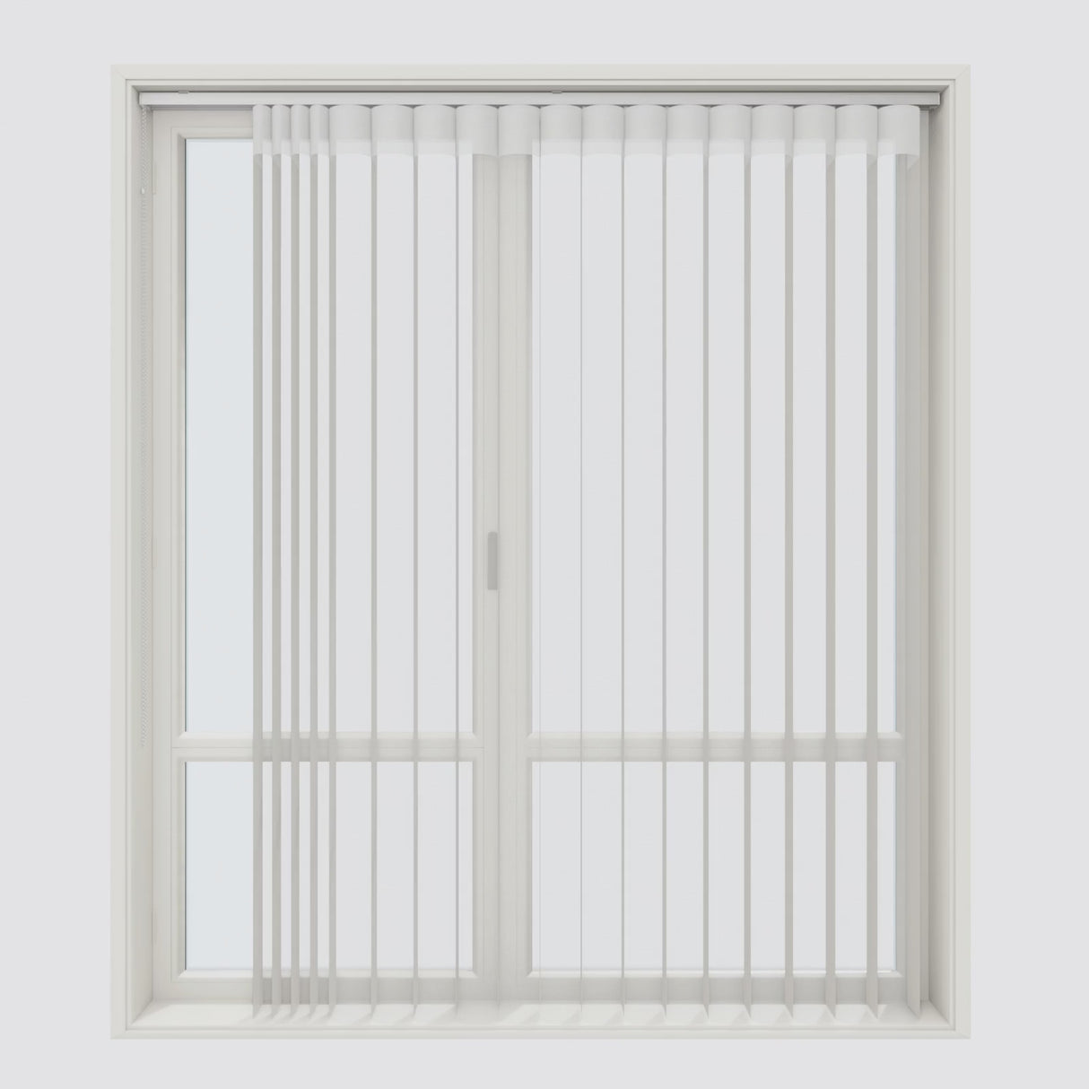 Supreme Light Gray Day & Night Vertical Sheer 33cm