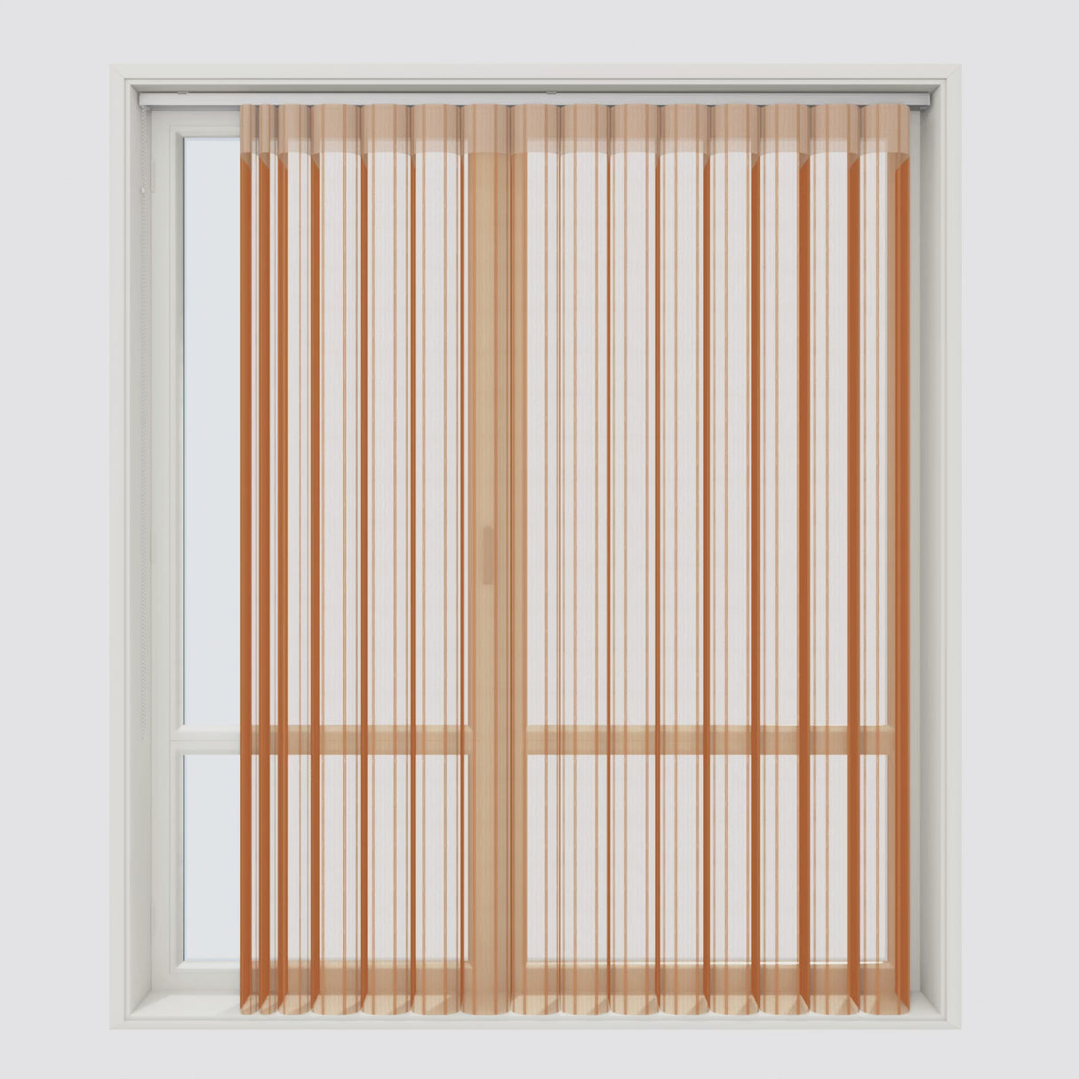 Stripe Autumnal Day & Night Vertical Sheer 40cm