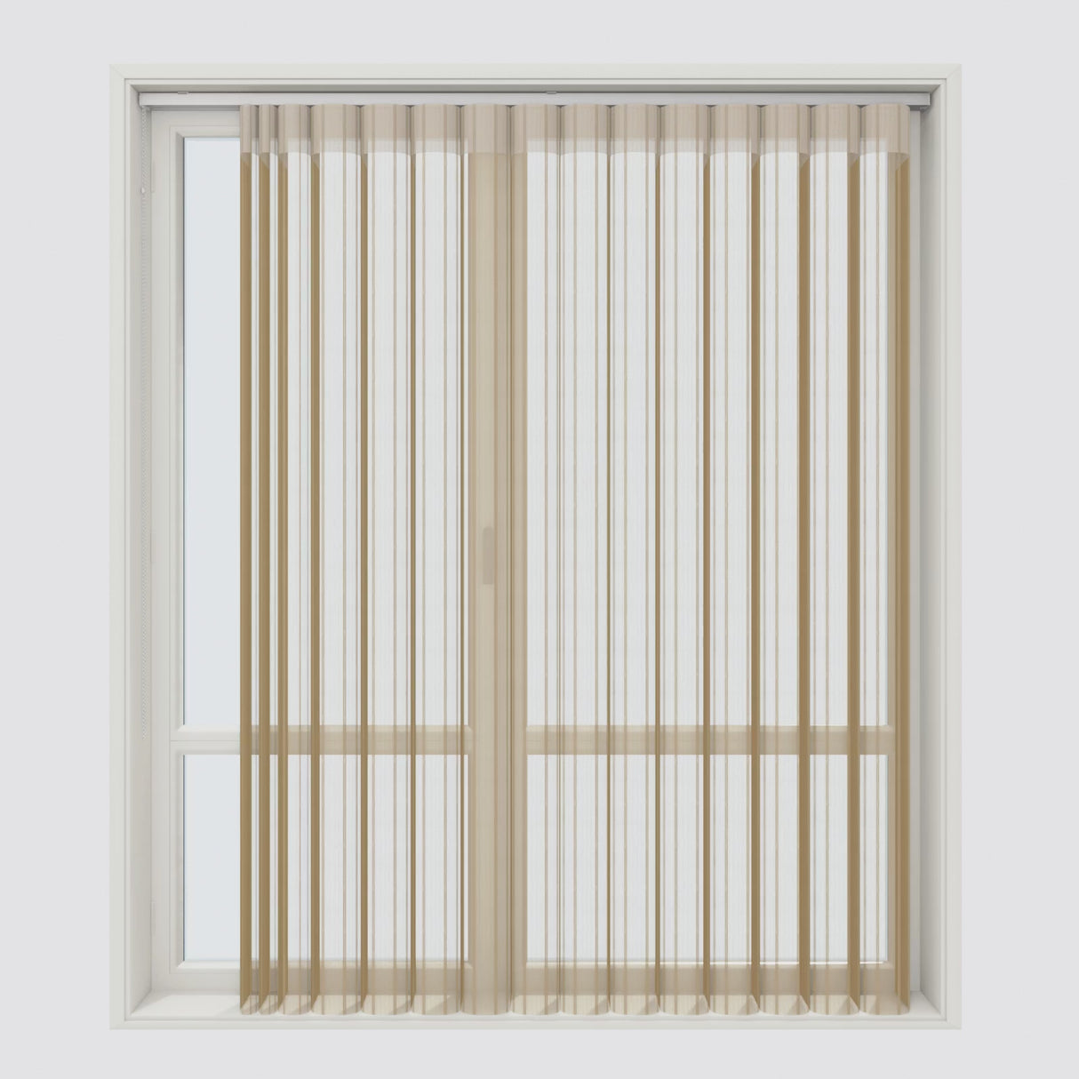 Stripe Fennel Seed Day & Night Vertical Sheer 40cm