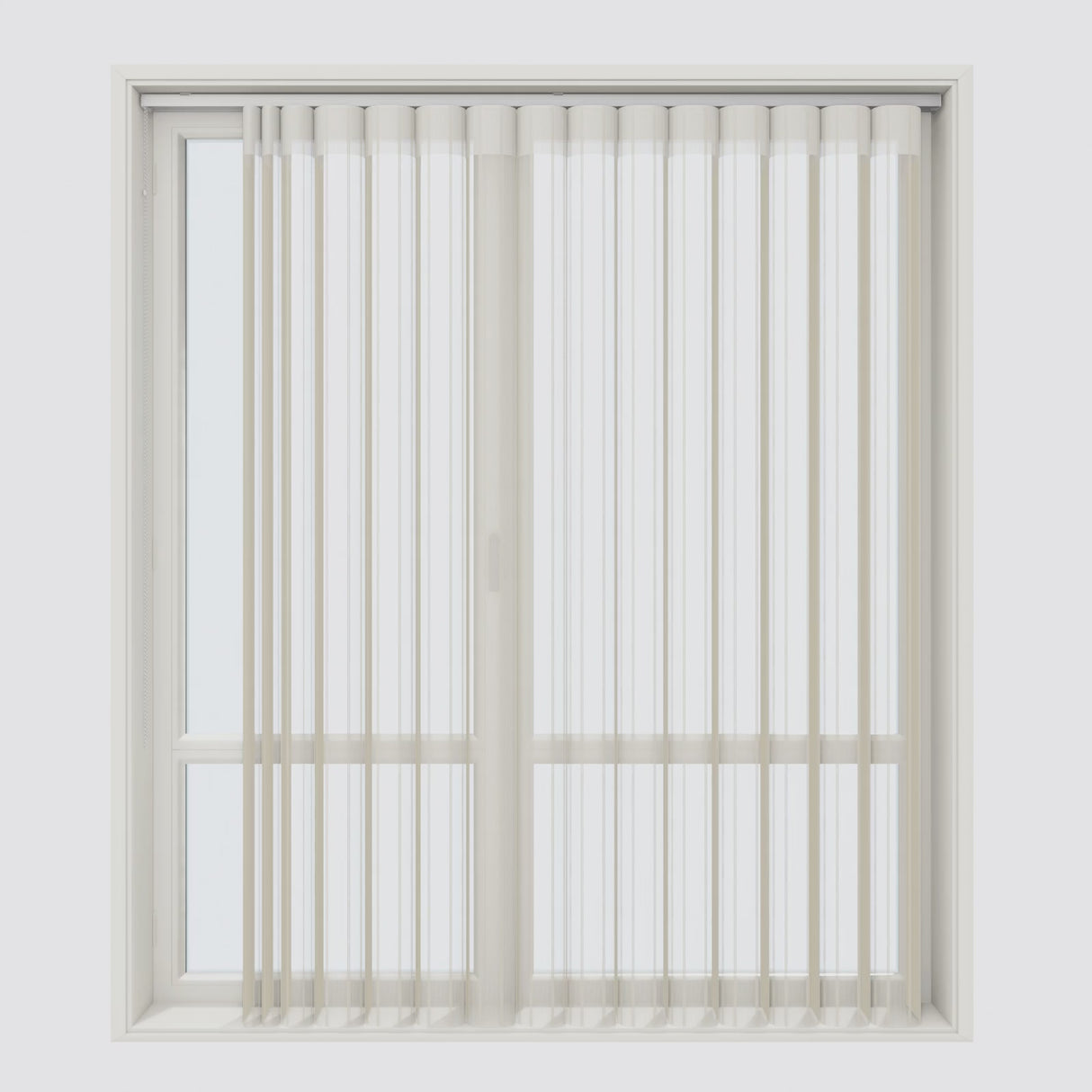 Stripe Fields of Rye Day & Night Vertical Sheer 40cm