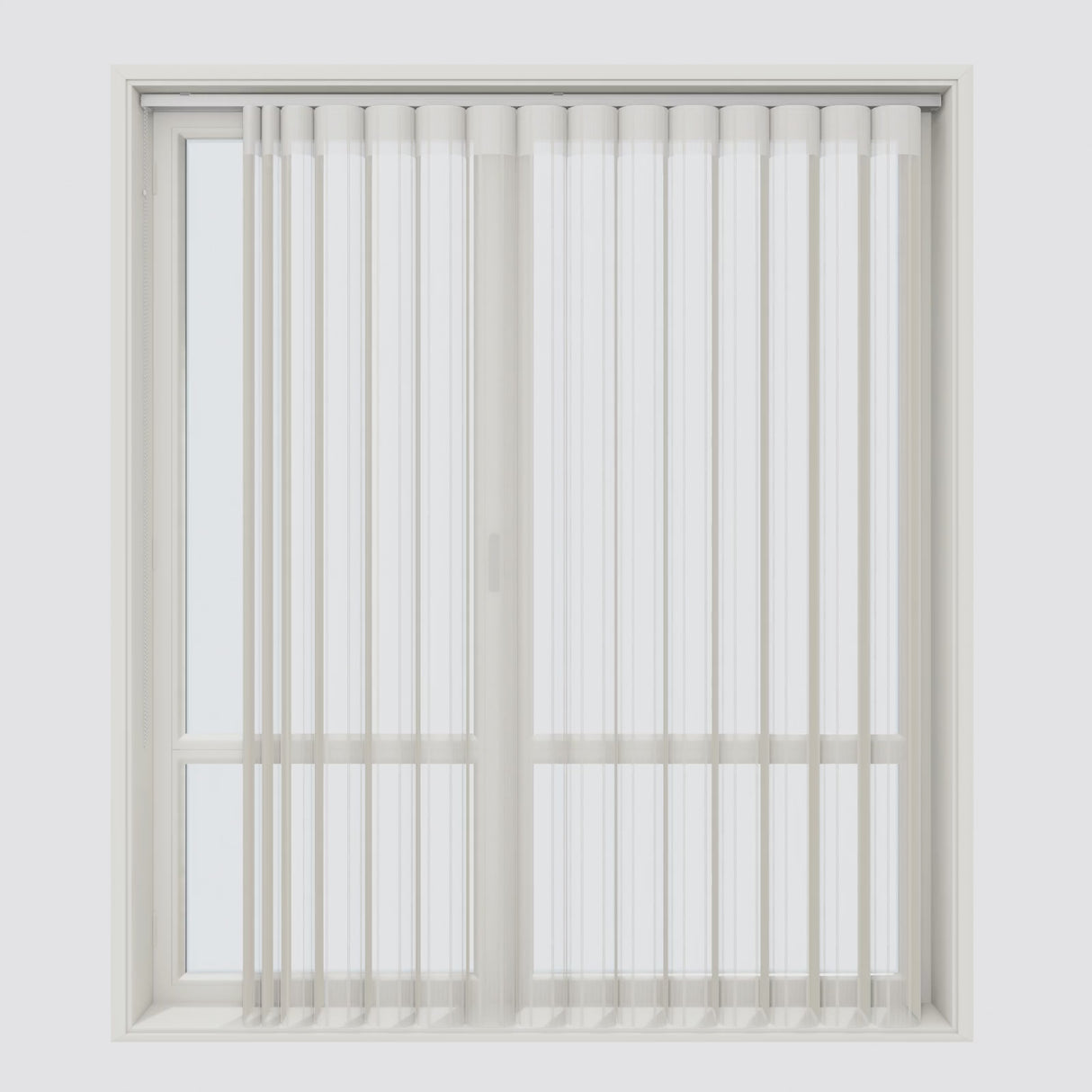 Stripe Moonbeam Day & Night Vertical Sheer 40cm