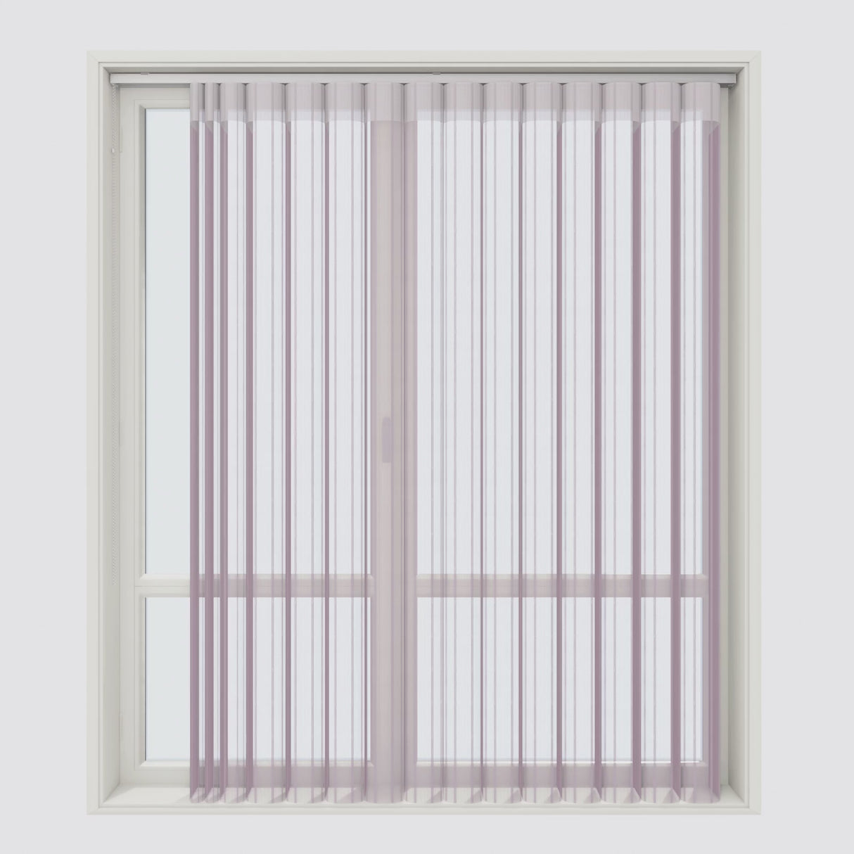 Stripe Elderberry Day & Night Vertical Sheer 40cm