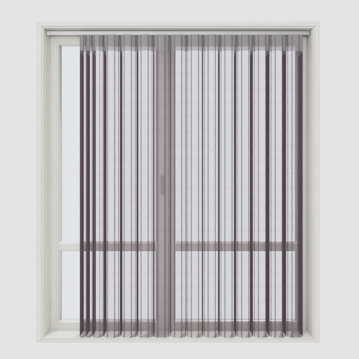 Stripe Purple Day & Night Vertical Sheer 40cm