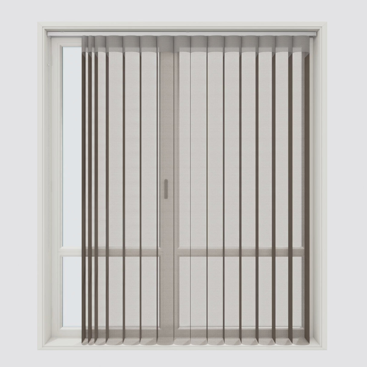 Spotted Obsidian Brown Day & Night Vertical Sheer 40cm