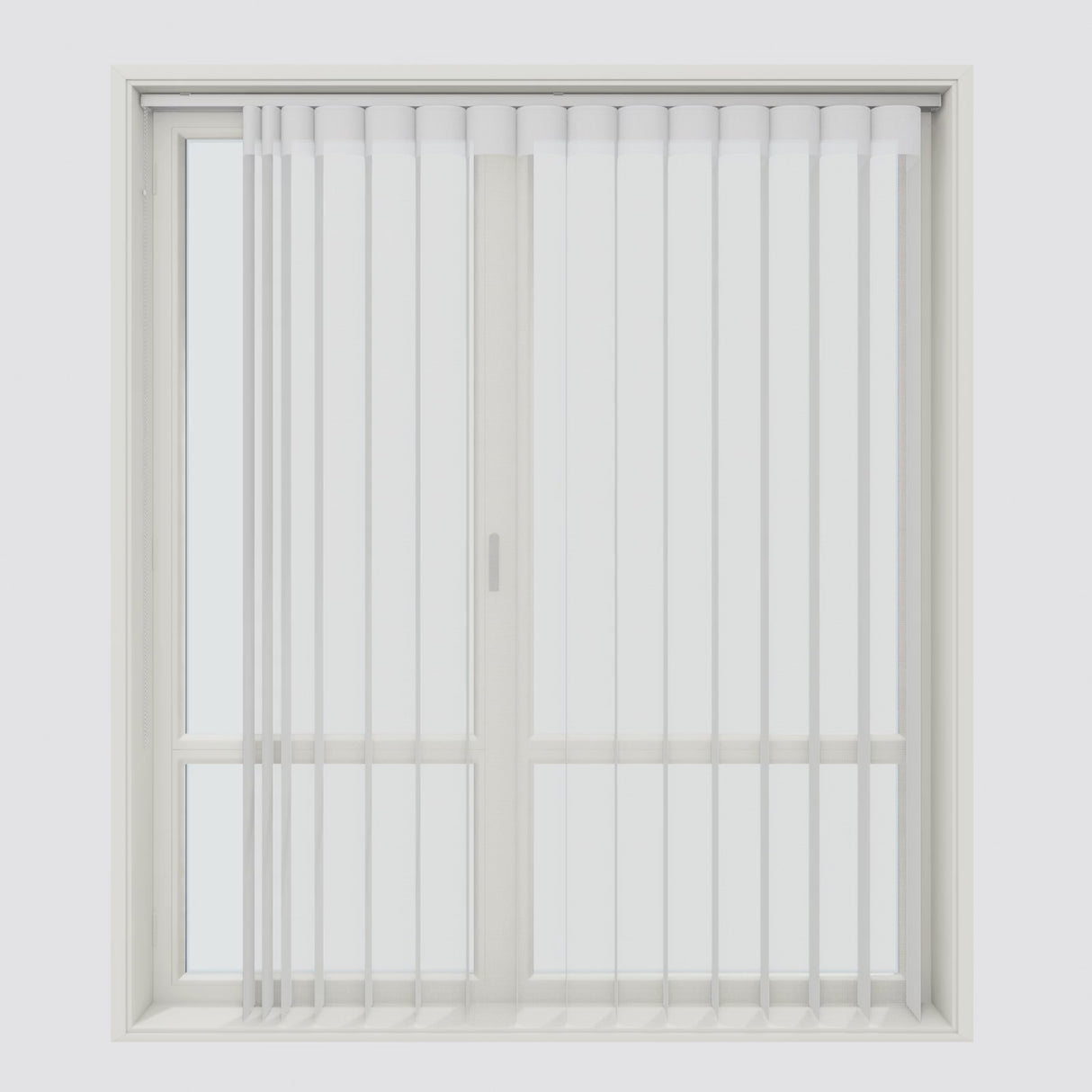 Spotted Star White Day & Night Vertical Sheer 40cm