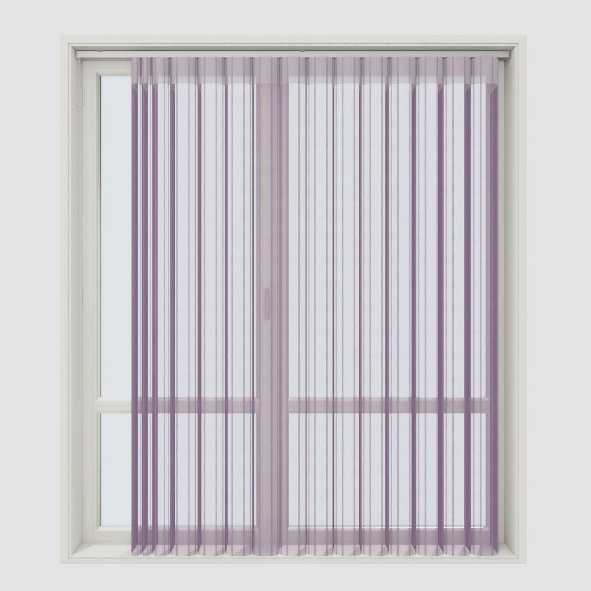 Stripe Vintage Violet Day & Night Vertical Sheer 40cm