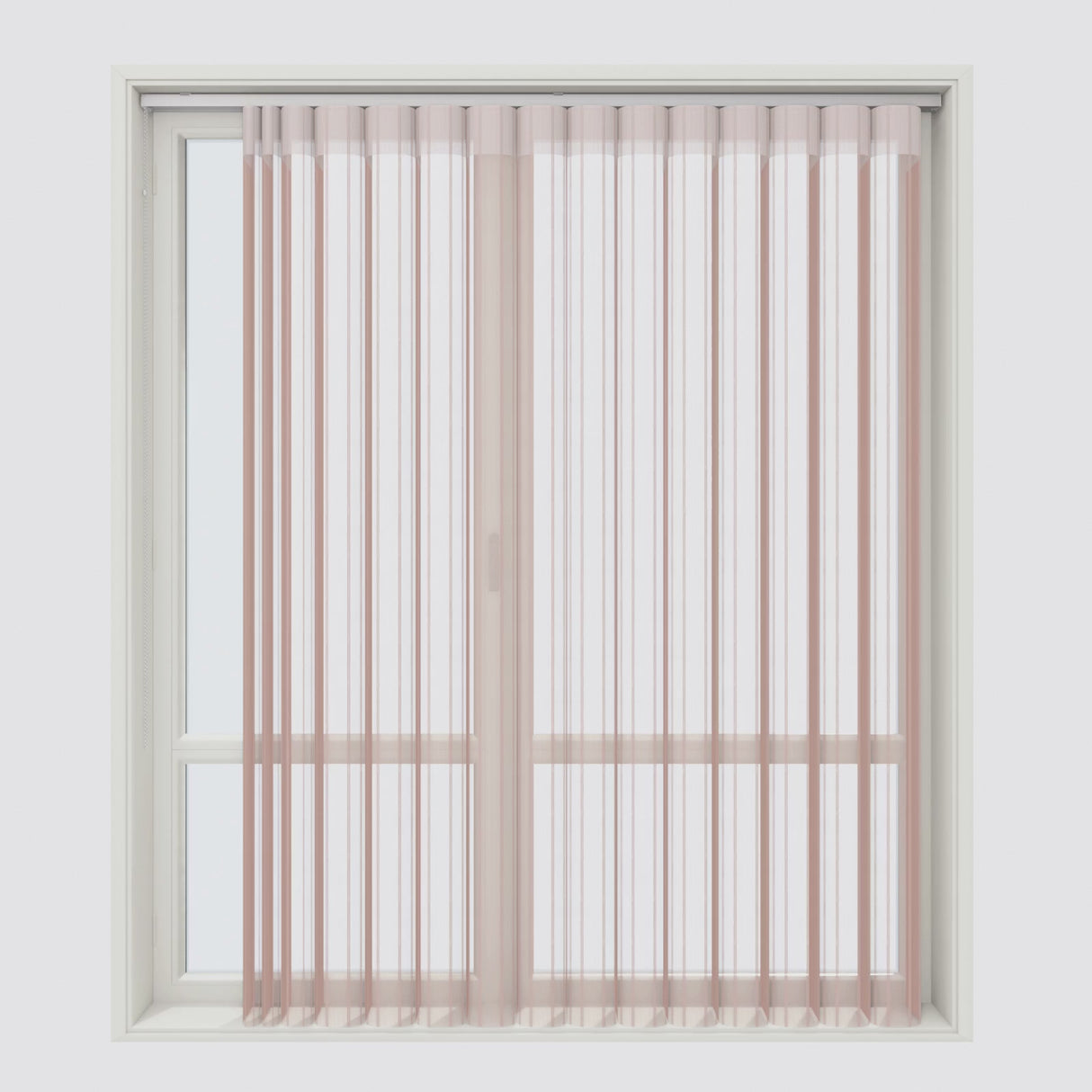 Stripe Mistry Rose Day & Night Vertical Sheer 40cm