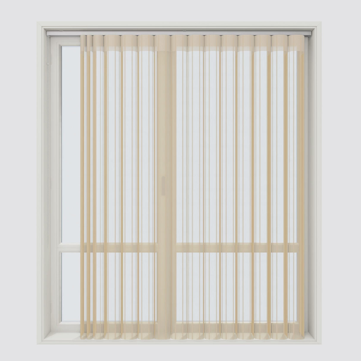 Stripe Honey Peach Day & Night Vertical Sheer 40cm