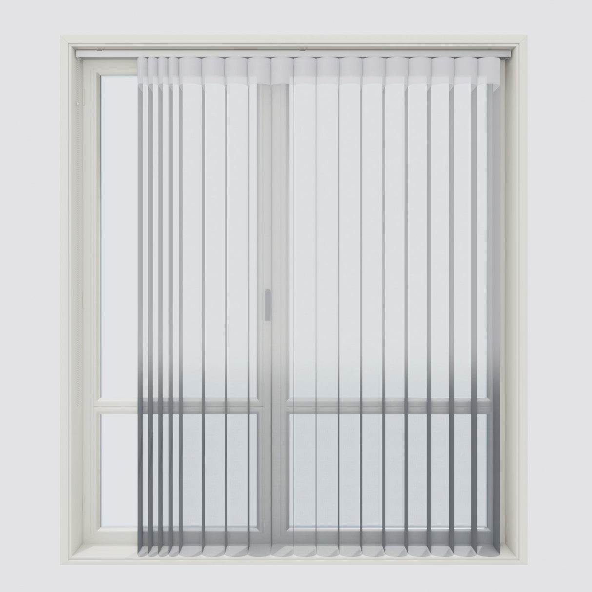 Supreme Light Grey & Slate Grey Day & Night Vertical Sheer 33cm