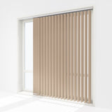 Pristine Bayberry Wax Blackout Vertical Blinds - Zen Shades