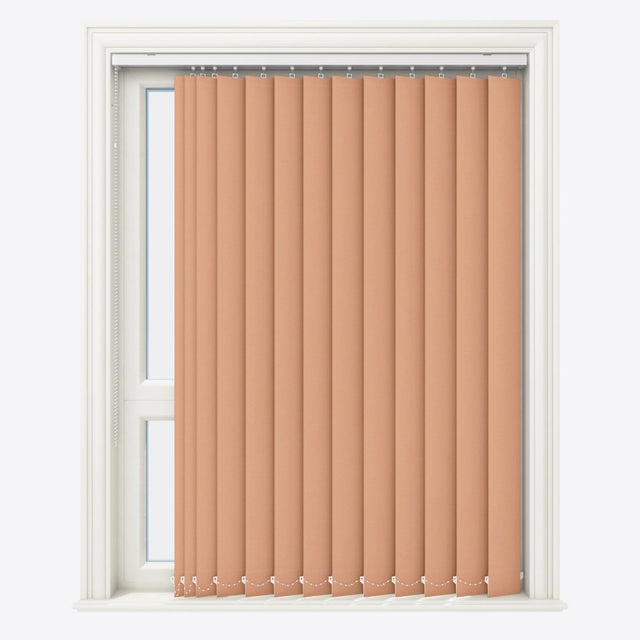 Pristine Peach Bloom Blackout Vertical Blinds - Zen Shades