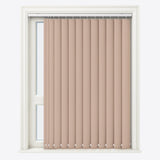 Pristine Savannah Tan Blackout Vertical Blinds - Zen Shades