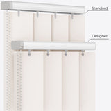 Ramina Cream Blackout PVC Vertical Blinds - Zen Shades
