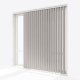 Ramina Dark Grey Blackout PVC Vertical Blinds - Zen Shades