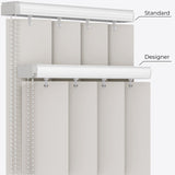 Ramina Grey Blackout PVC Vertical Blinds - Zen Shades