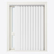Ramina Ice White Blackout PVC Vertical Blinds - Zen Shades