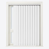 Ramina Ice White Blackout PVC Vertical Blinds - Zen Shades