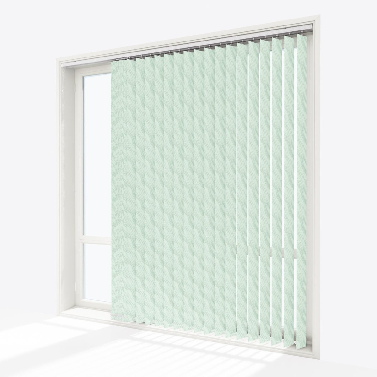 Ray Pallid Green Vertical Blinds - Zen Shades