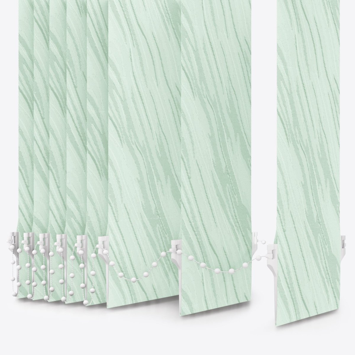Ray Pallid Green Vertical Blinds - Zen Shades