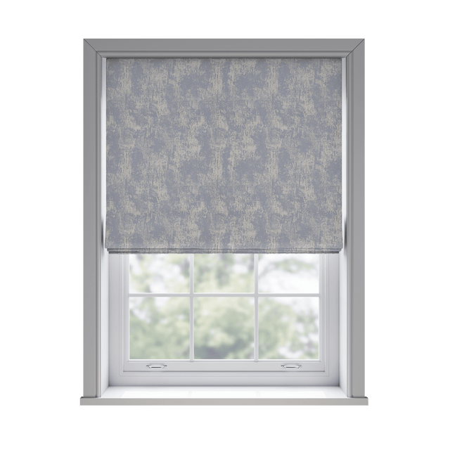 Rumour Aqua Roman Blinds - Zen Shades