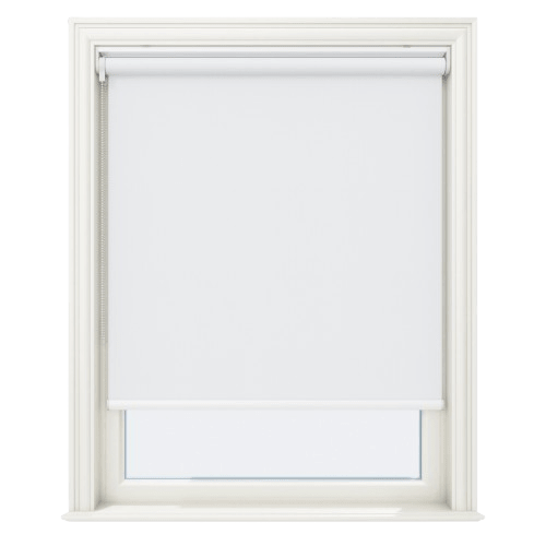 Serena Ice White Blackout No Drill Roller Blinds - Zen Blinds