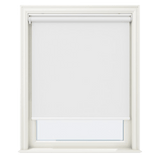 Serena Mineral White Blackout No Drill Roller Blinds - Zen Blinds