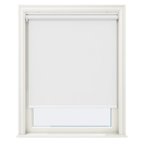 Serena Mineral White Blackout No Drill Roller Blinds - Zen Blinds