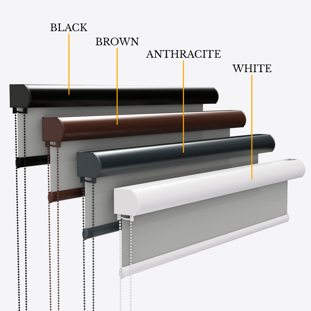 Sheero Steel Grey Roller Blinds - Zen Blinds