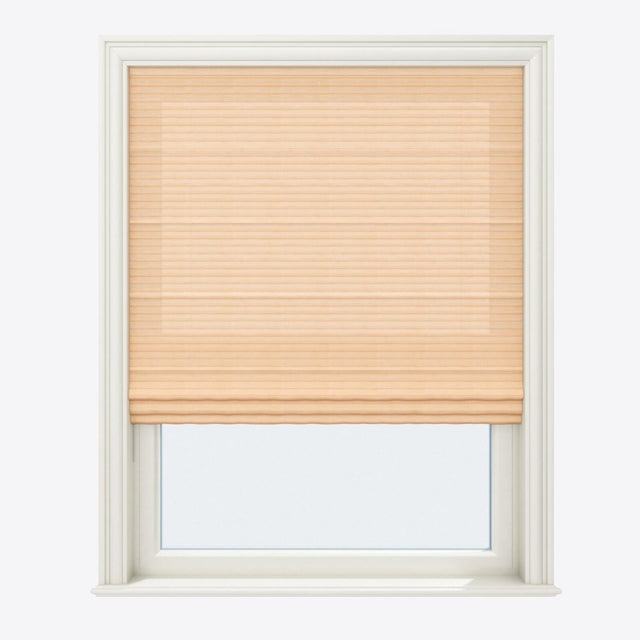 Silhouette Biscuit Cream Roman Blinds - Zen Shades