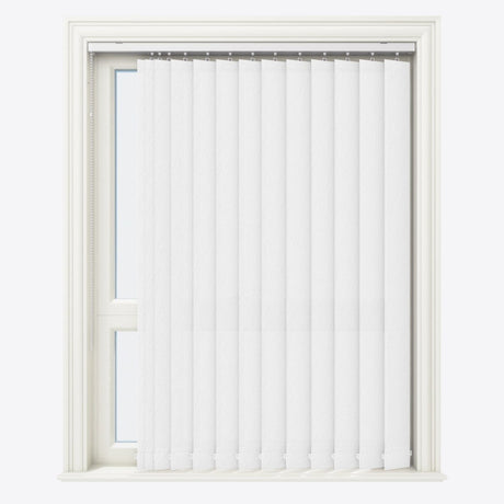 Solo Brilliant White Vertical Blinds - Zen Shades