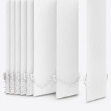 Solo Brilliant White Vertical Blinds - Zen Shades