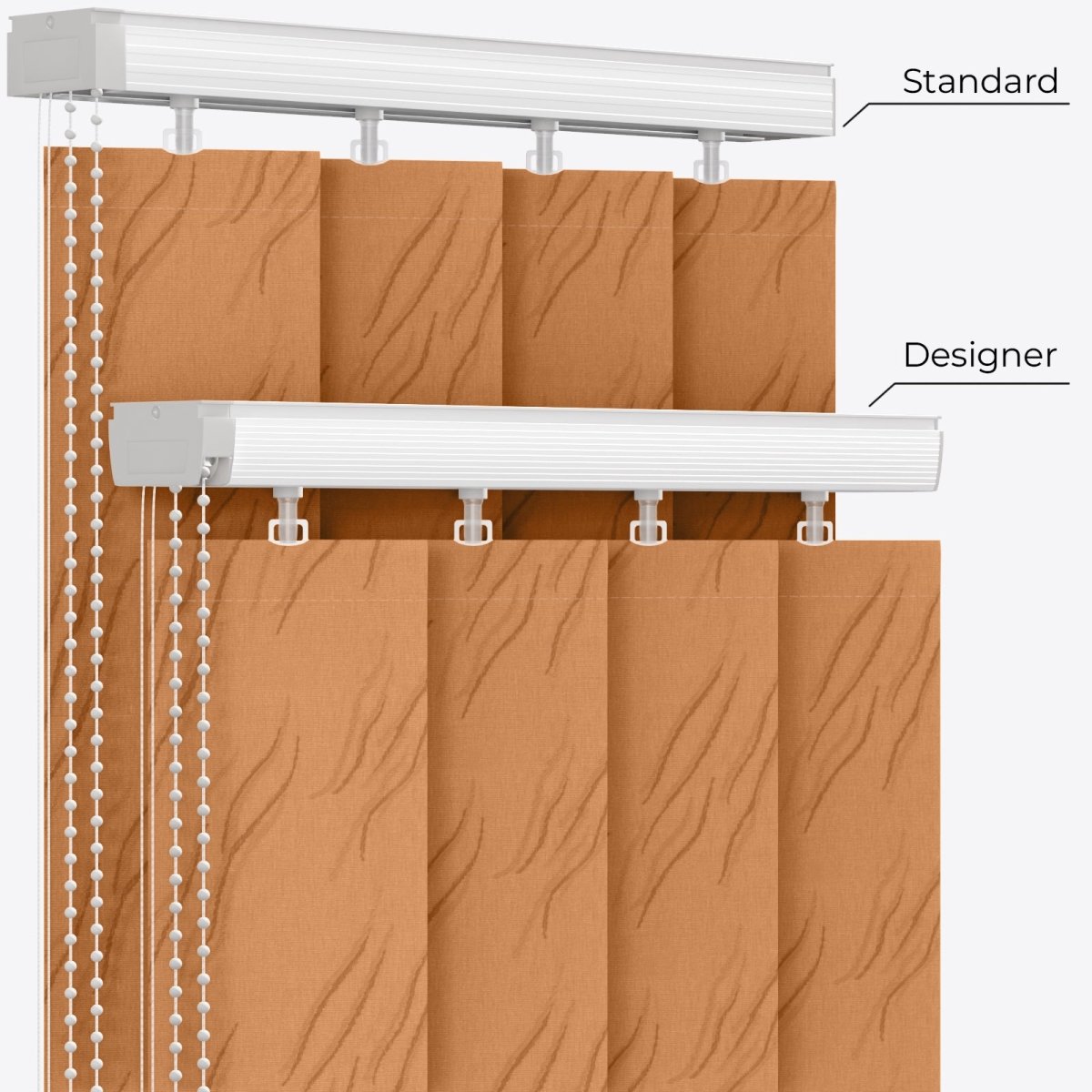 Solo Gold Earth Vertical Blinds - Zen Shades
