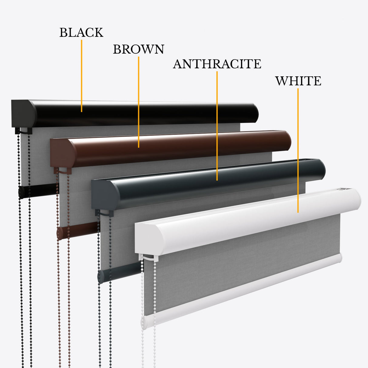 Spirit Dark Grey Roller Blinds - Zen Blinds