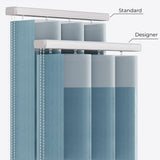 Spotted Colonial Blue Day & Night Vertical Sheer 40cm - Zen Shades