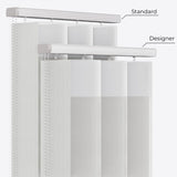 Spotted Star White Day & Night Vertical Sheer 40cm - Zen Shades