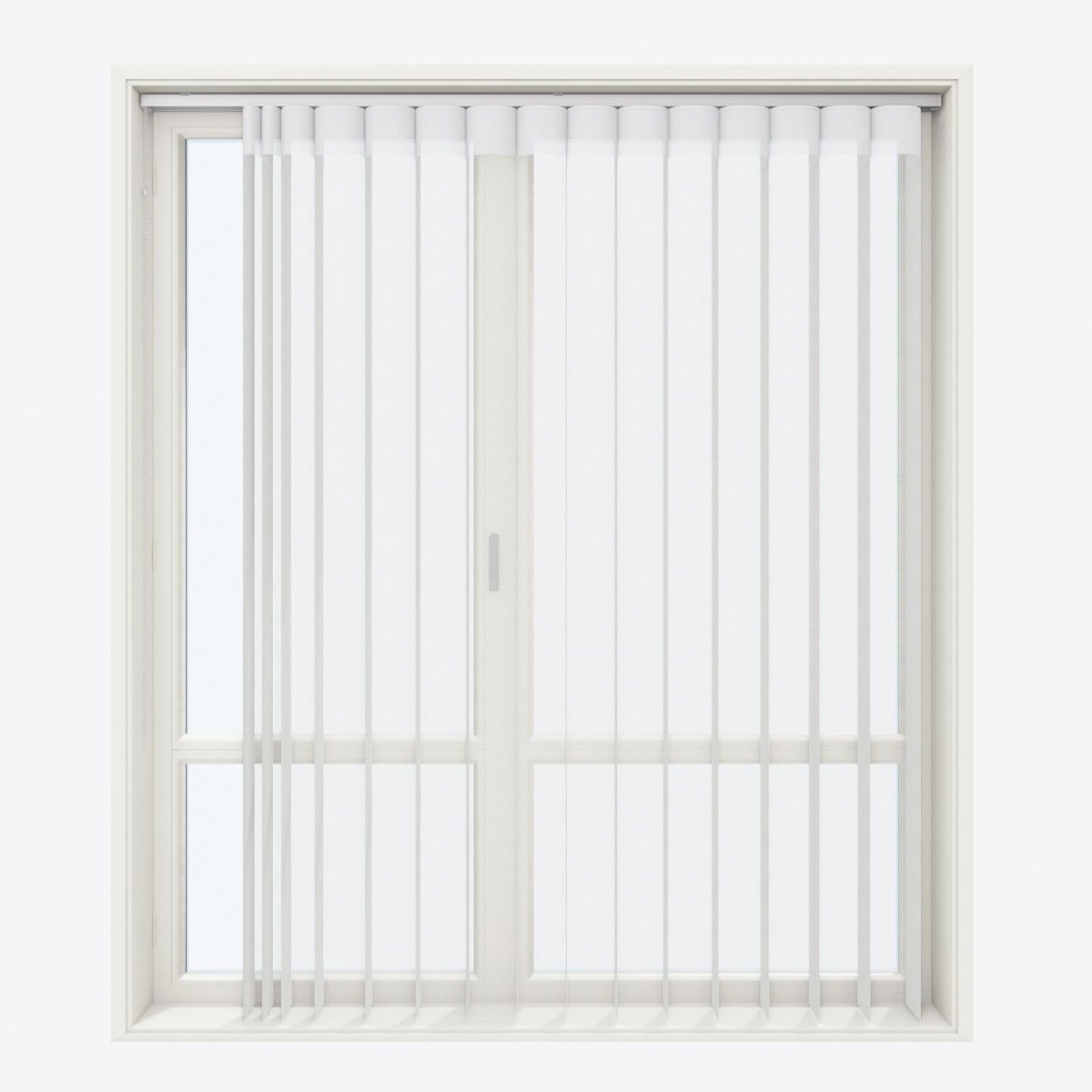 Spotted Star White Day & Night Vertical Sheer 40cm - Zen Shades