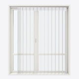 Spotted Star White Day & Night Vertical Sheer 40cm - Zen Shades