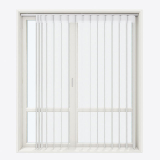 Spotted Star White Day & Night Vertical Sheer 40cm - Zen Shades