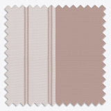 Stripe Adobe Rose Day & Night Vertical Sheer 40cm - Zen Shades