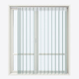 Stripe Aqua Gray Day & Night Vertical Sheer 40cm - Zen Shades