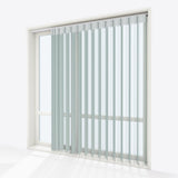 Stripe Aqua Gray Day & Night Vertical Sheer 40cm - Zen Shades