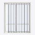 Stripe Ash Grey Day & Night Vertical Sheer 40cm - Zen Shades