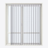 Stripe Ash Grey Day & Night Vertical Sheer 40cm - Zen Shades