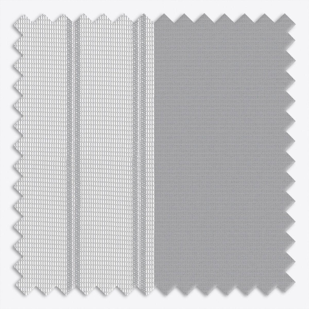 Stripe Ash Grey Day & Night Vertical Sheer 40cm - Zen Shades