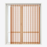 Stripe Autumnal Day & Night Vertical Sheer 40cm - Zen Shades