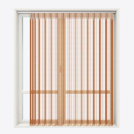 Stripe Autumnal Day & Night Vertical Sheer 40cm - Zen Shades