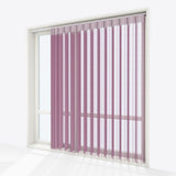 Stripe Batik Pink Day & Night Vertical Sheer 40cm - Zen Shades